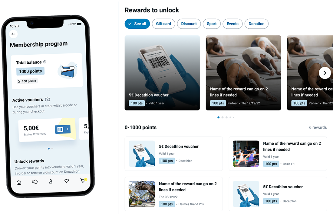 Screenshot of the use case Decathlon